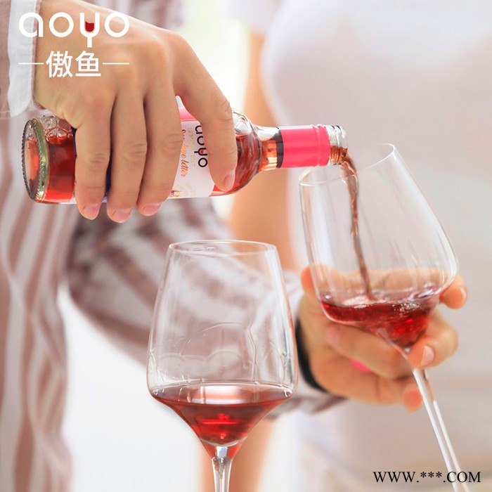 傲鱼葡萄酒批发代理智利进口葡萄酒品牌招商加盟红酒价格海的情书半甜玫瑰红葡萄酒250ml图3