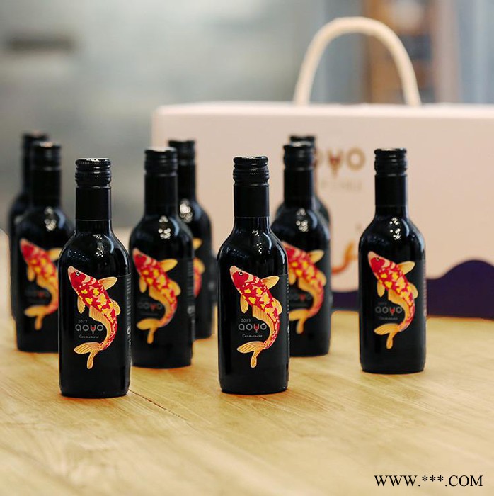 智利进口红酒招商葡萄酒代理aoyo傲鱼葡萄酒加盟批发佳美娜红葡萄酒187mL 智利葡萄酒图3