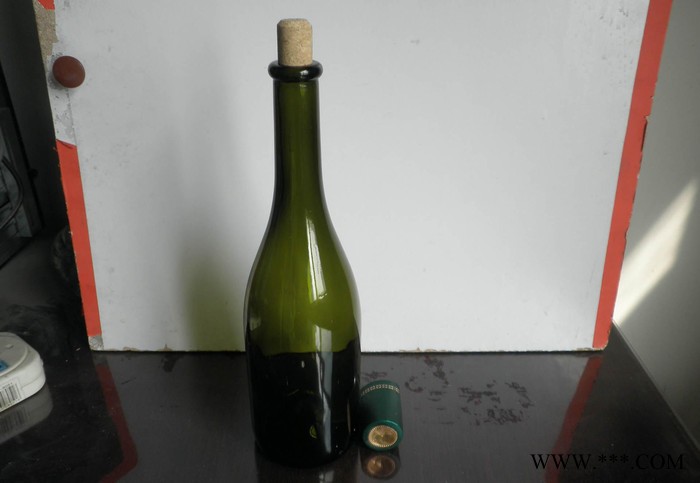 直销  棕色葡萄酒瓶 葡萄酒玻璃瓶 墨绿色葡萄酒瓶图2
