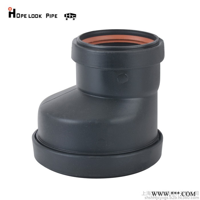 HDPE 三层复合静音管材 柔性承插连接 dn110xdn160 大曲率半径弯头 PP单叶片单立管图7