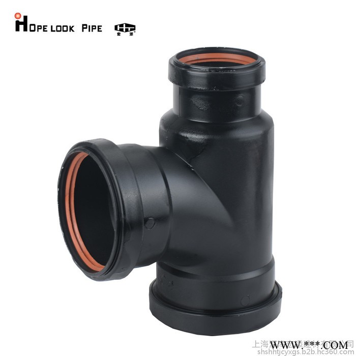 HDPE 三层复合静音管材 柔性承插连接 dn110xdn160 大曲率半径弯头 PP单叶片单立管图4