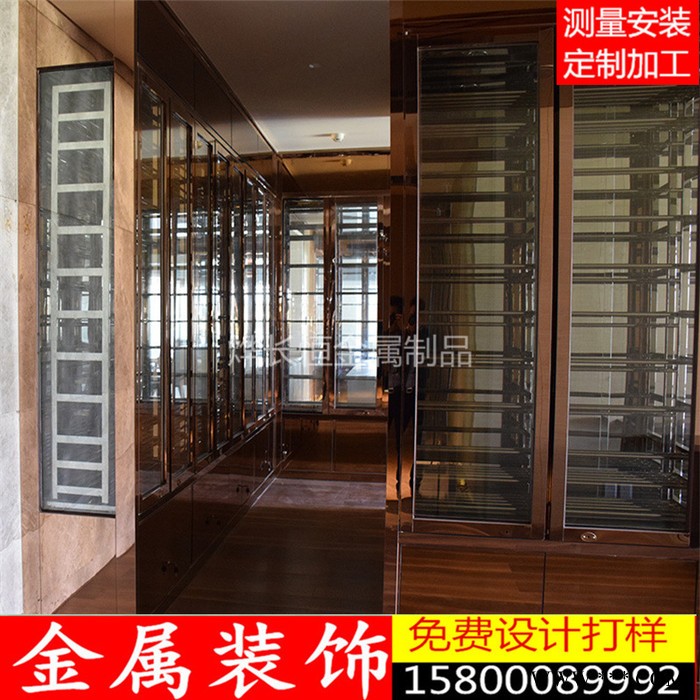 **酒吧葡萄酒酒柜 KTV红酒柜 家用 别墅不锈钢酒柜 定制图2