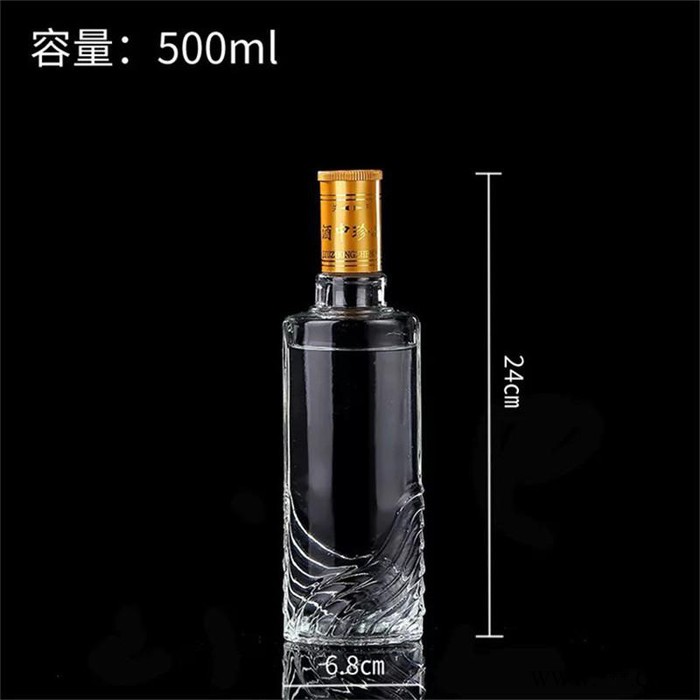 亚特玻璃厂 白酒瓶 透明玻璃瓶 可定制玻璃瓶 酒瓶图2
