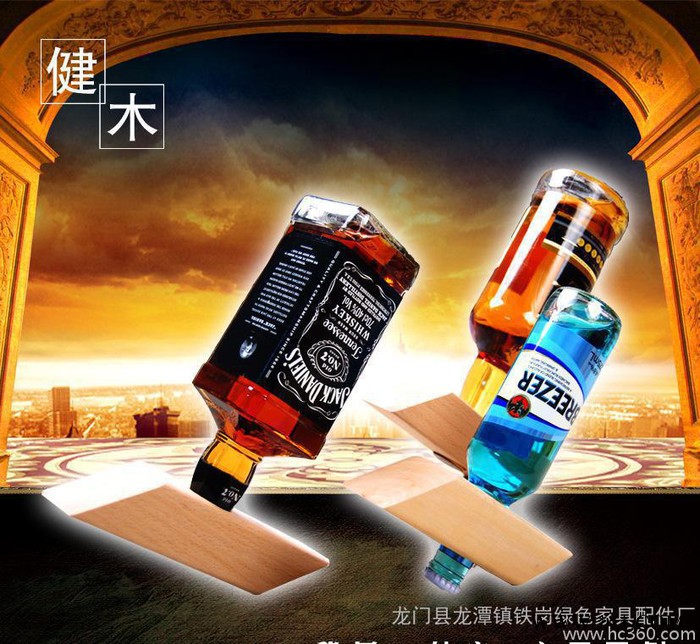 实木红酒架  葡萄酒展示架 时尚木质酒架图2