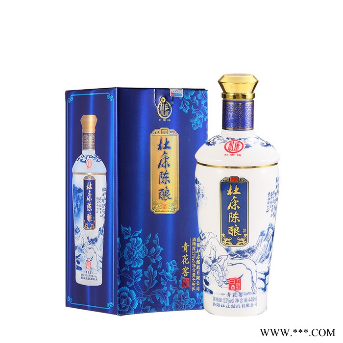 杜康青花窖 杜康陈酿青花窖酒   浓香型白酒 6瓶一箱  448ML*6精美礼盒装图2
