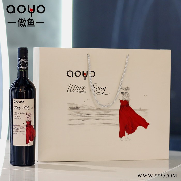 aoyo傲鱼智利进口红酒招商代理加盟听浪赤霞珠红葡萄酒750ml红酒批发专卖店加盟图2