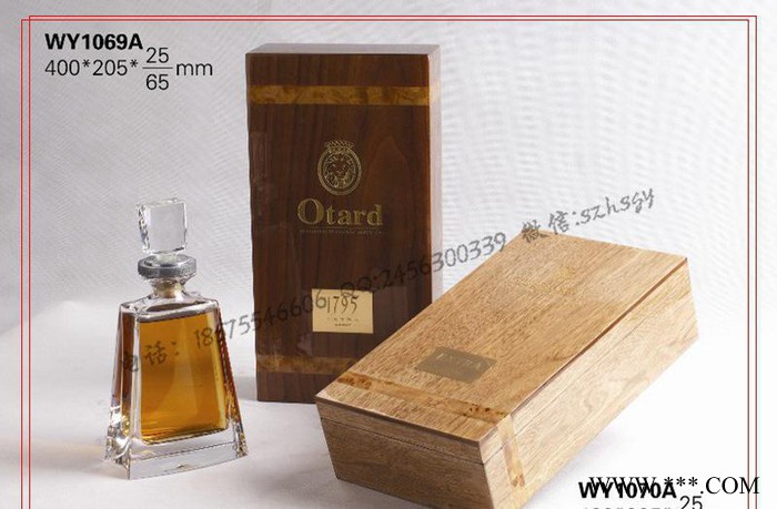 品牌工厂加工1824葡萄酒包装盒 枫木雕刻葡萄酒礼品包装盒图3