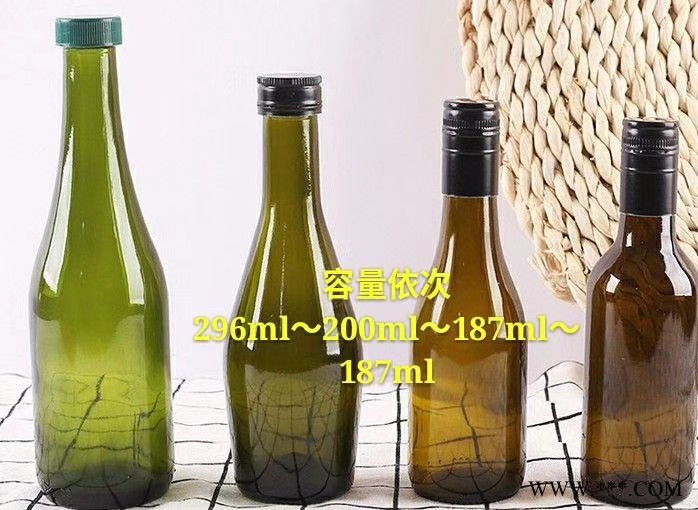 隆安 750ml红酒瓶330ml500ml葡萄酒玻璃瓶生产厂家批发定制销售透明墨绿色棕色玻璃制品包装图3