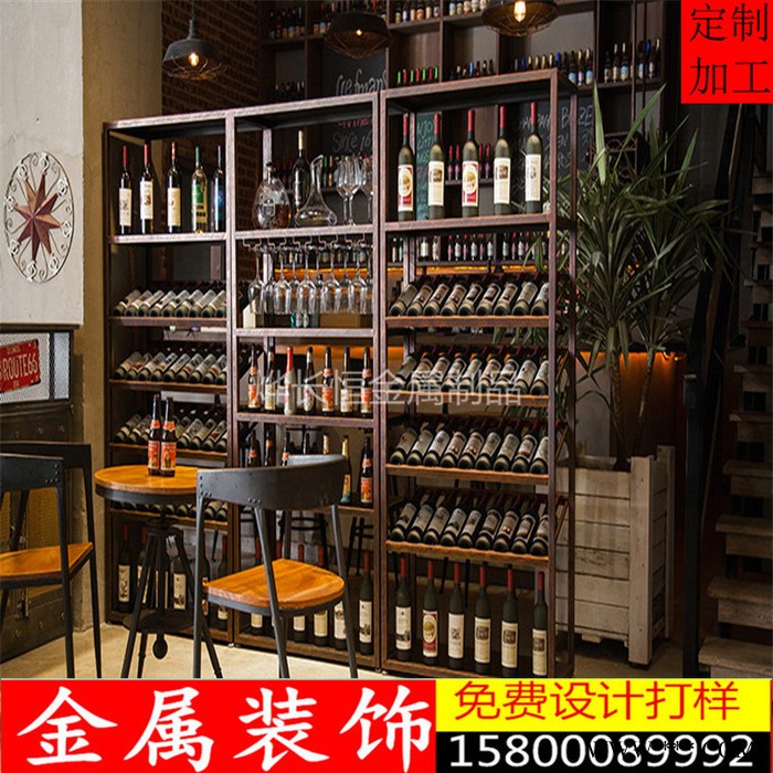 惠州 KTV会所酒吧酒店不锈钢恒温酒柜 酒架  葡萄酒展架工程定制图2