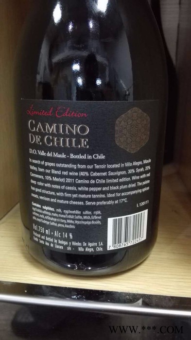 嘉米诺限量版干红葡萄酒 750ml图4