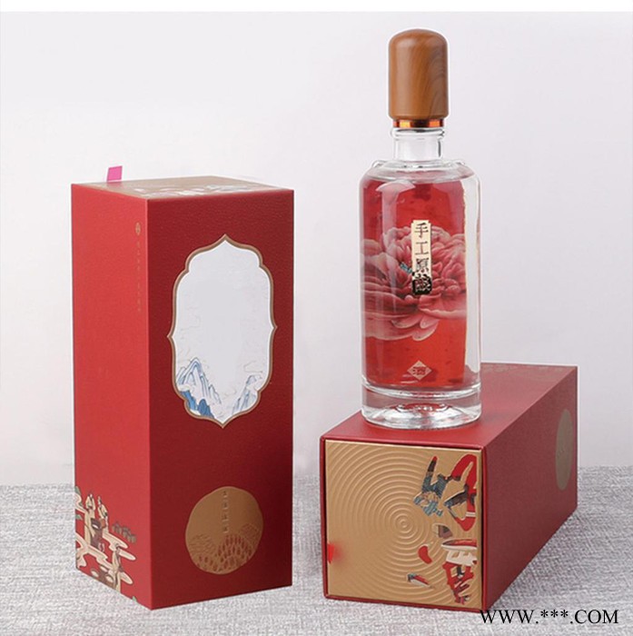 彩叶 葡萄酒盒 冰酒盒 洋酒盒 酒盒包装厂家 酒盒包装定制图4