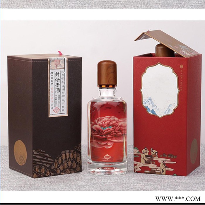 彩叶 葡萄酒盒 冰酒盒 洋酒盒 酒盒包装厂家 酒盒包装定制图3