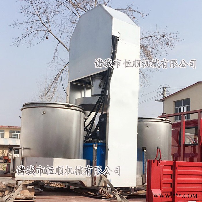 **蓝莓果酒葡萄酒酒糟榨汁分离设备 梅子酒、发酵梅子酒糟压榨机 猪板油油渣压榨机 果蔬压榨机图3