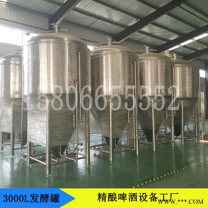 正麦2000升精酿啤酒设备发酵罐 酿酒设备不锈钢 小型酿酒设备 大型酿酒设备图2