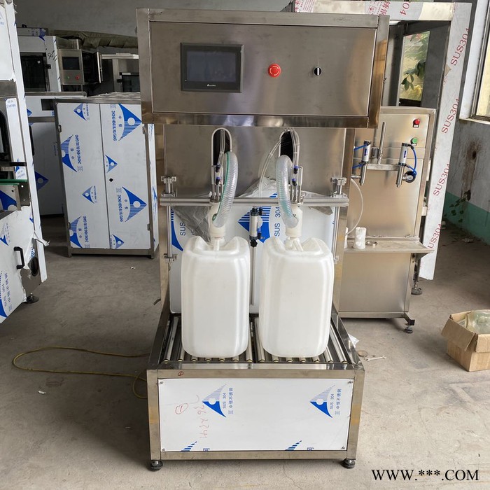 白酒葡萄酒果汁小型灌装机 双头食用油润滑油机油灌装 称重式罐装机图7