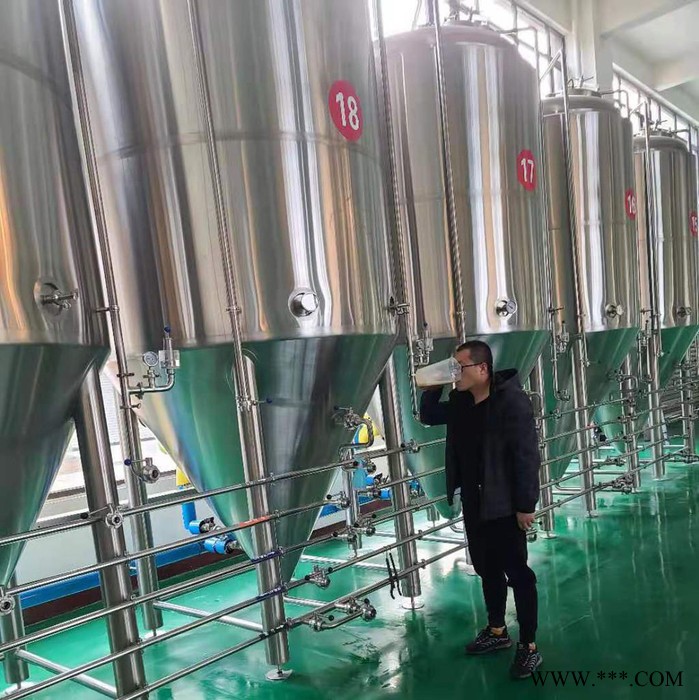 正麦5000升发酵罐 酿酒设备大型 304不锈钢酿酒设备 全自动酿酒设备图5