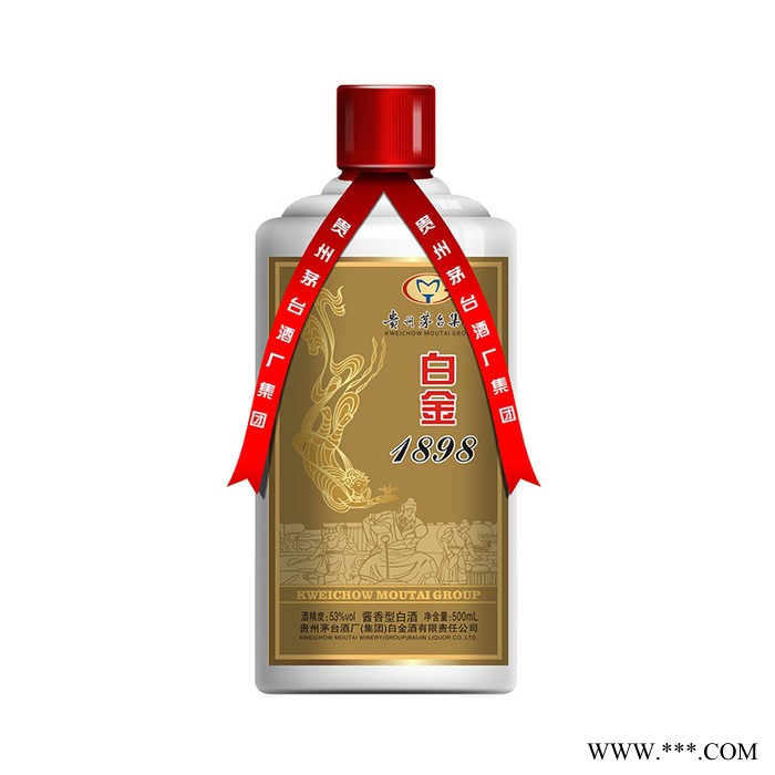 贵州茅台集团白金酒业白金1898酱香型53度6×500ml 珍藏白酒 包邮图2
