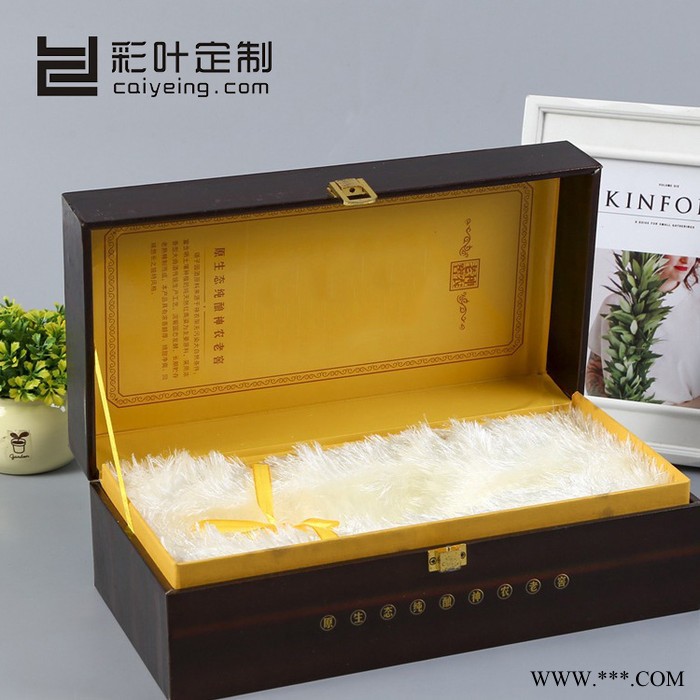 彩叶木酒盒 酒盒包装 木质酒盒 红酒盒 木酒盒 包装酒盒 木制红酒盒 葡萄酒盒图3