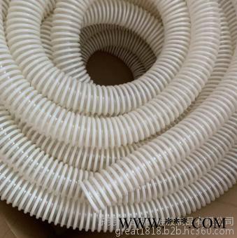 透明编织食品级网纹耐压钢丝增强软管 钢丝增强塑筋软管 葡萄酒塑筋软管图1