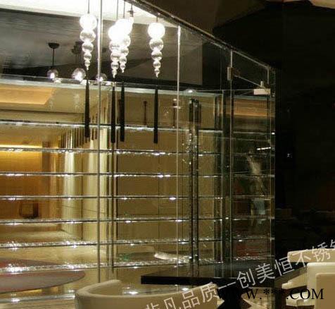 厂家供应酒庄不锈钢钛金酒柜 贵阳不锈钢白酒柜 品牌恒温酒柜图2