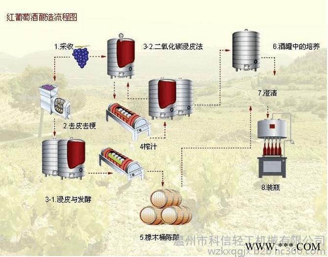 葡萄酒生产设备|750ml装中小型干红葡萄酒红酒厂生产线全套设备图1