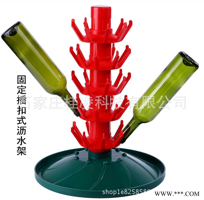 自酿葡萄酒瓶沥干架晾瓶架 树型可移动葡萄酒晾瓶架 婴幼儿奶瓶架图3