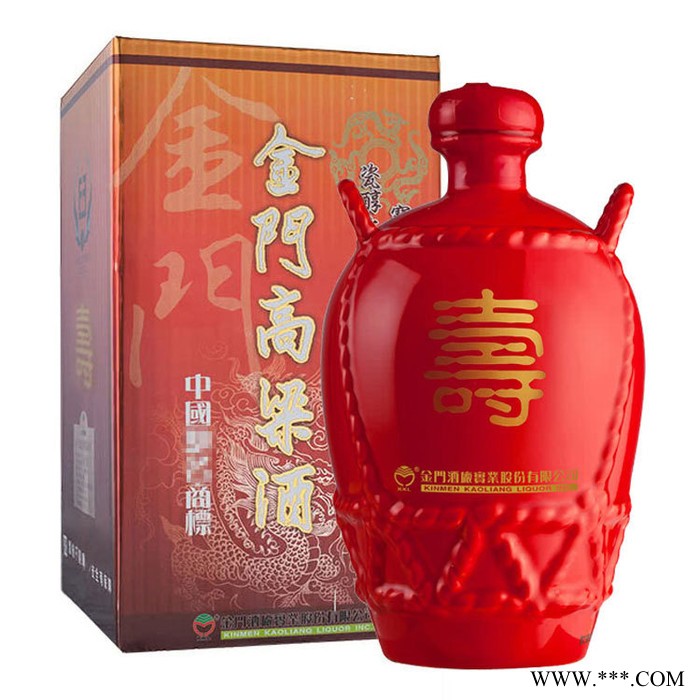 台湾金门高粱酒寿酒58度1L 红坛清香白酒纯粮食酒送礼婚宴用酒6瓶装图3