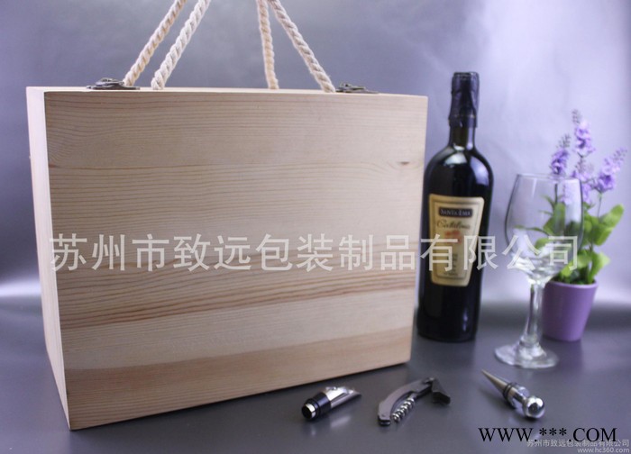 定做原瓶进口 松木酒盒6支装 带有内衬葡萄酒木盒 可加LOGO图3