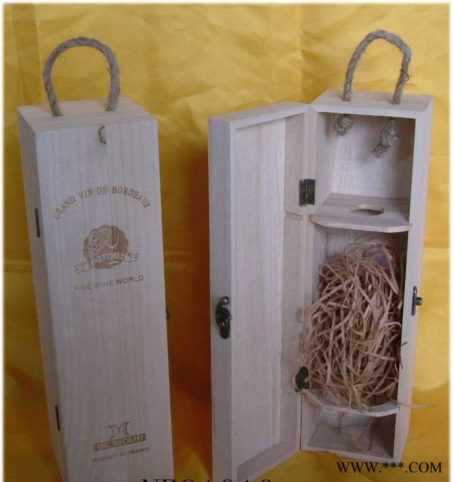 曹县桐木木盒价格优惠，红酒葡萄酒酒盒，新款**酒盒，定制图1