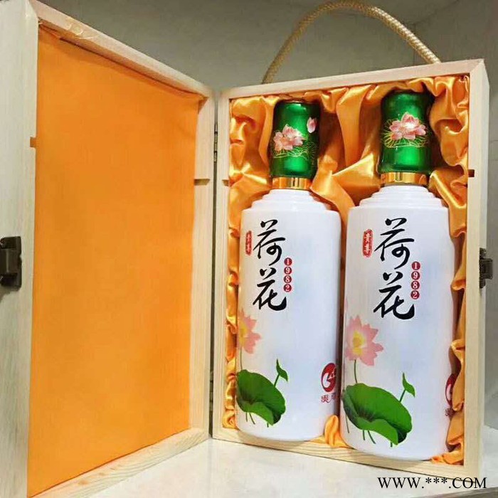 京怀 贵州荷花酒茅台镇酱香型白酒53度纯粮坤沙酒贵尊荷花酒木盒装批发图4