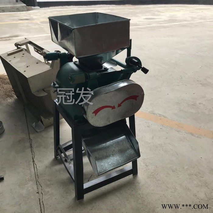 月饼 花生破碎机 冠发酒厂酿酒设备 拉丝对辊破碎机图4