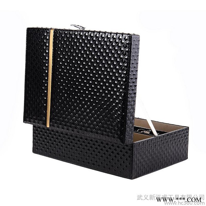 定制            新款钻石纹双支红酒盒葡萄酒包装图3