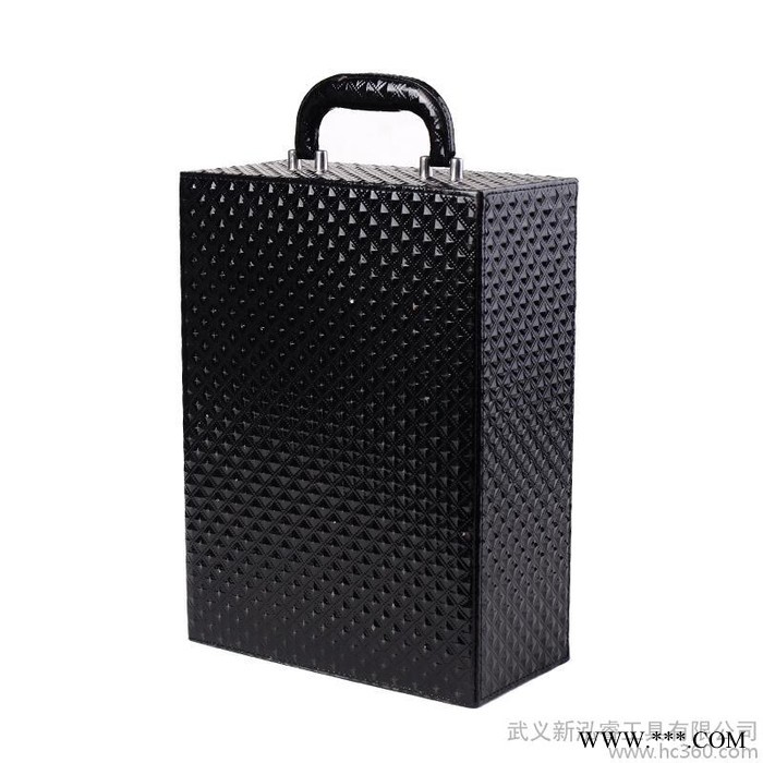 定制            新款钻石纹双支红酒盒葡萄酒包装图2