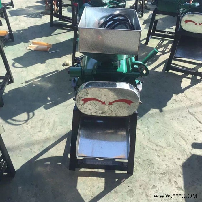 全新粮食破碎机 冠发酒厂酿酒设备 粮店用的粮食压片机图1
