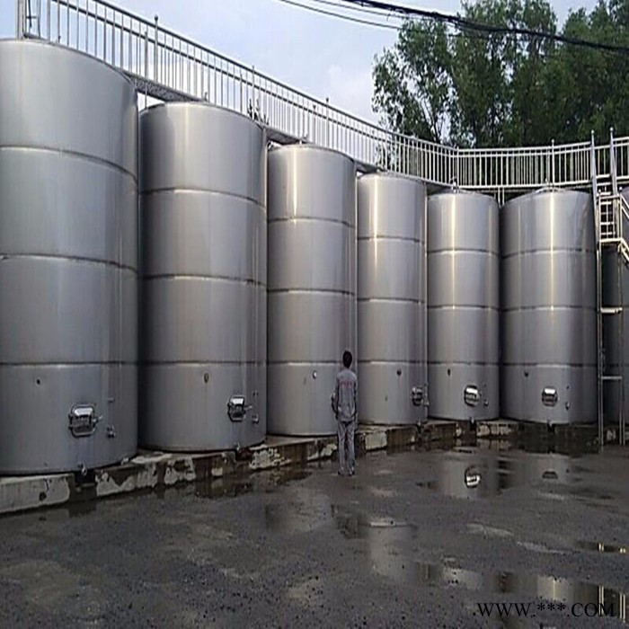 不锈钢酒罐 酿酒设备储酒罐 管道现场施工制作图6