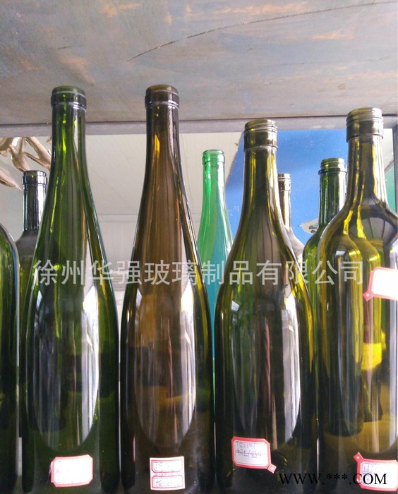 出口红酒瓶500毫升墨绿色葡萄酒瓶威士忌酒瓶玻璃瓶图2