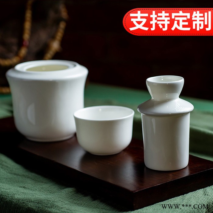 骨质瓷陶瓷酒具套装定做 酒壶酒杯陶瓷白酒分酒器定制logo图案 白瓷酒杯酒壶低价批发工厂图5