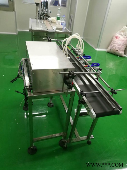 厂家批发小型全自动四头白酒灌装机PLC控制全自动白酒小型灌装机价格 磁力泵灌装线图7