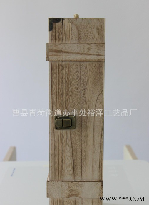 木质红酒盒商务馈赠手提单支红酒木盒定做精致葡萄酒礼盒图2