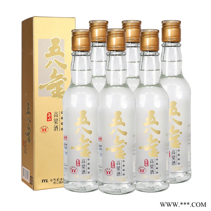 玉山台湾五八金58度高粱酒 台湾白酒礼盒600ml/瓶图4