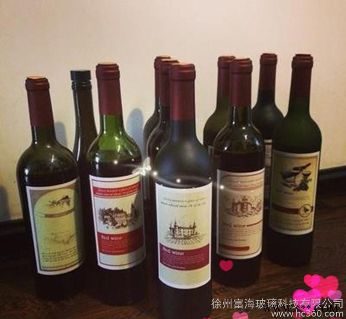 新款热卖红酒瓶750ml,500ml,375ml,葡萄酒瓶 红酒瓶空瓶 洋酒瓶图2
