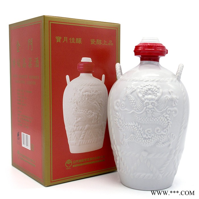 台湾老酒16年58度金门特级高粱酒小白龙1公升白色坛装 清香白酒礼盒装图8