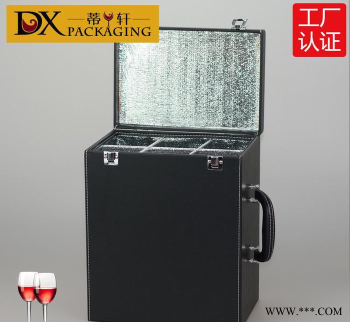 义乌蒂轩直销六支红酒皮盒葡萄酒礼盒拉菲卡斯特**盒图2