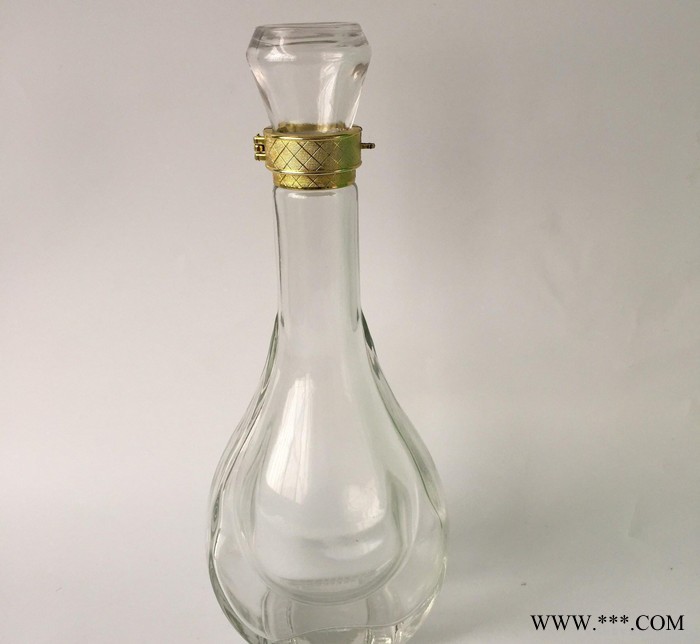 500ml 白酒瓶 葡萄酒瓶保健玻璃酒瓶可定做 水滴酒瓶图2
