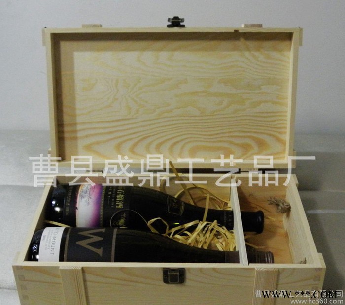 红酒木盒双只 葡萄酒木盒双支 冰酒木盒双只 设计酒盒包装图2