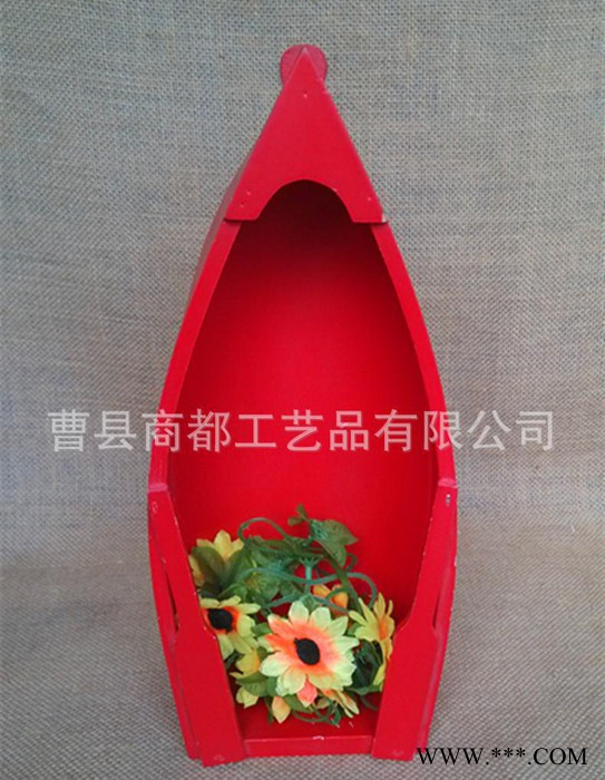 直销木质船型红酒盒/葡萄酒木盒图2