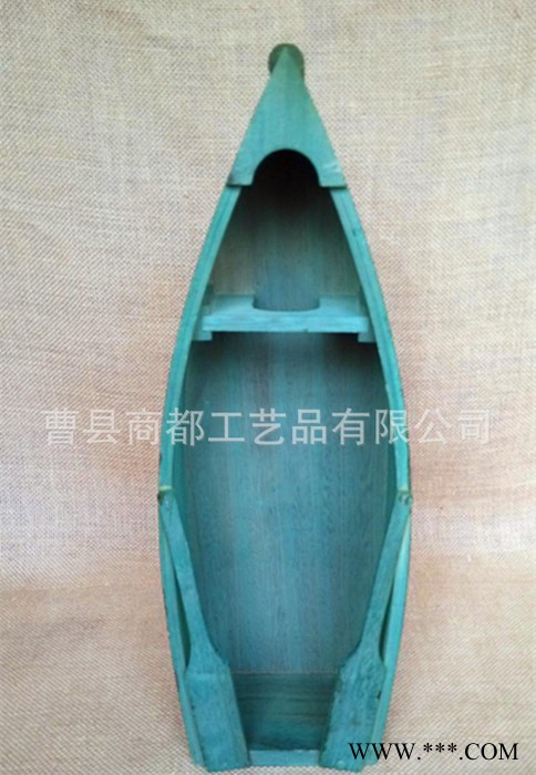 直销木质船型红酒盒/葡萄酒木盒图3