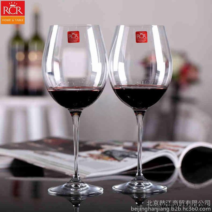 意大利RCR进口水晶托斯卡纳红酒杯、葡萄酒杯、高酒杯两只装送礼盒