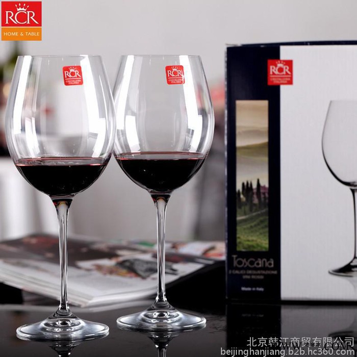 意大利RCR进口水晶托斯卡纳红酒杯、葡萄酒杯、高酒杯两只装送礼盒图4