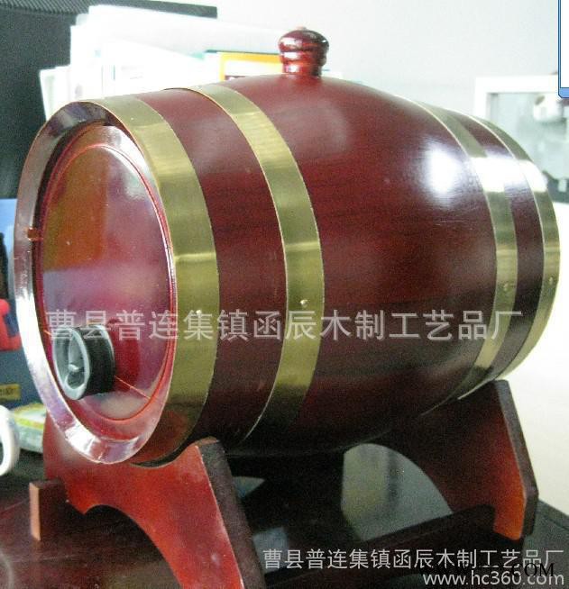 实木酒桶 定做木制葡萄酒桶 酒店专用松木桶 酒水包装盒图2